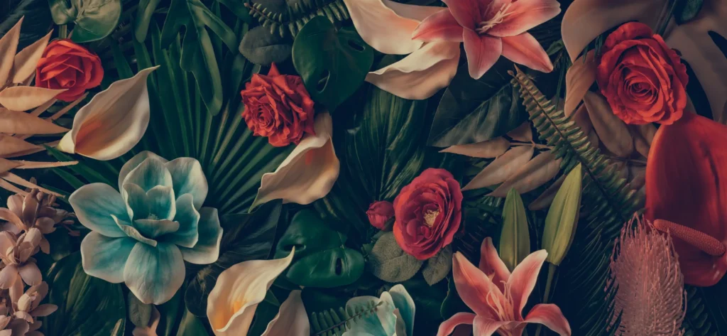 papiers peints fleuris