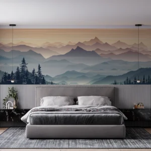 Papier Peint Coucher de Soleil Moderne Apaisant