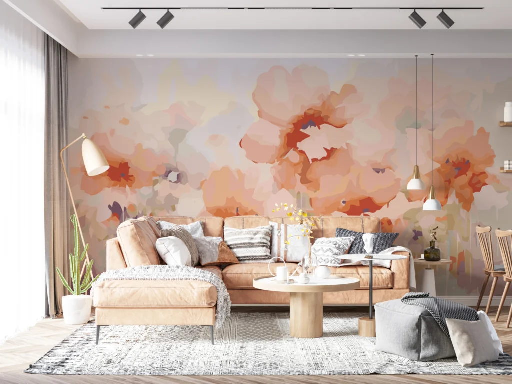 Papier Peint Floral Scandinave Apaisant – Main