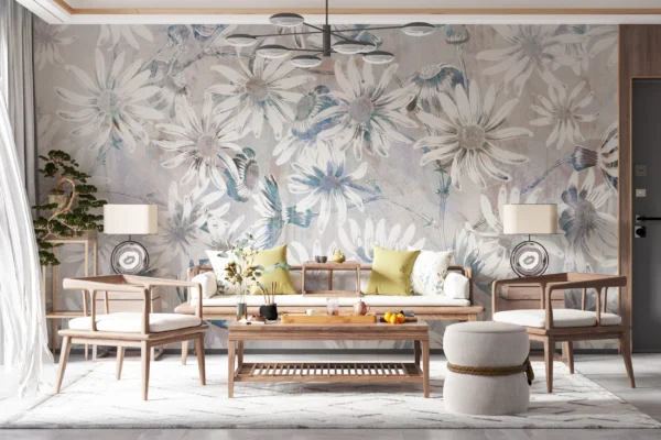 Papier Peint Floral Vintage Apaisant – Gallery