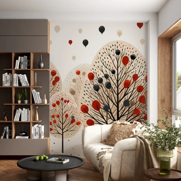 Papier Peint Forêt de Sapins Naturaliste Vert – Gallery