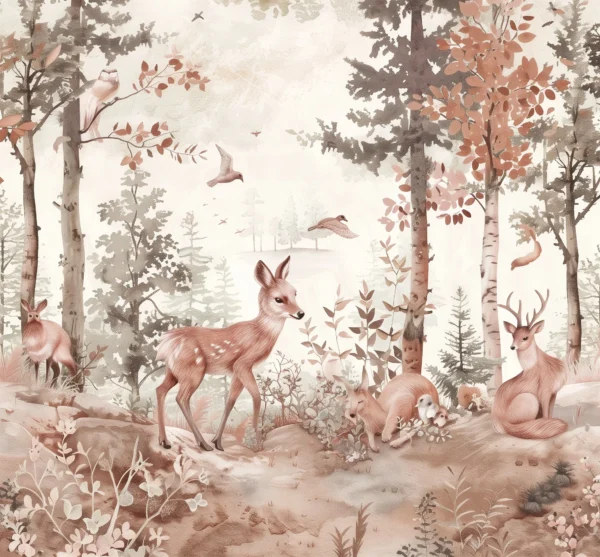 Papier Peint Forêt Dense Naturel Onirique – Wallpaper