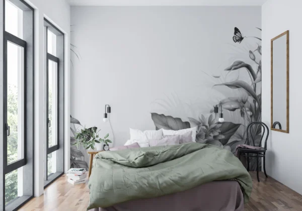 Papier Peint Forêt Luxuriante Scandinave Vert – Gallery