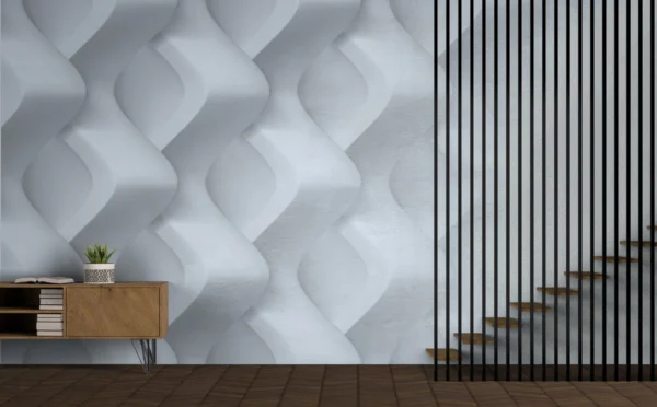 Papier Peint Géométrique Élégant Blanc Cassé – Gallery