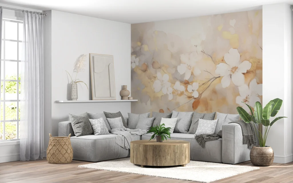 Papier Peint Ginkgo Biloba Moderne Naturel - Gallery