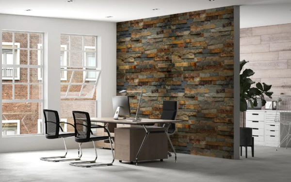 Papier Peint Imitation Pierre Rustique Industriel – Gallery