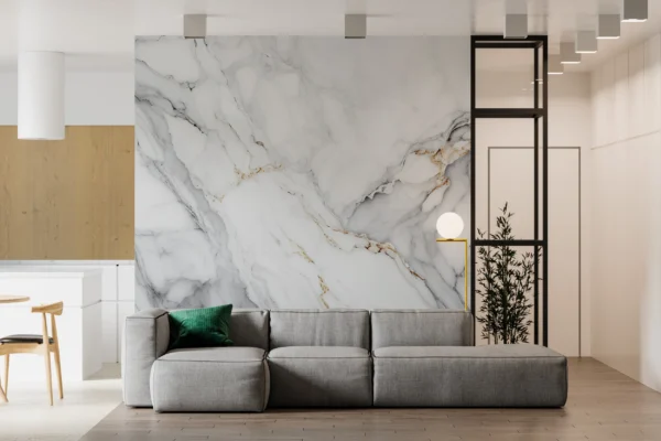 Papier Peint Marbre Luxueux Élégant Gris Beige – Gallery