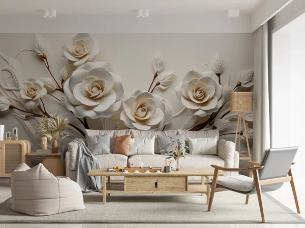 Papier Peint Moderne Minimaliste Effet 3D – Gallery