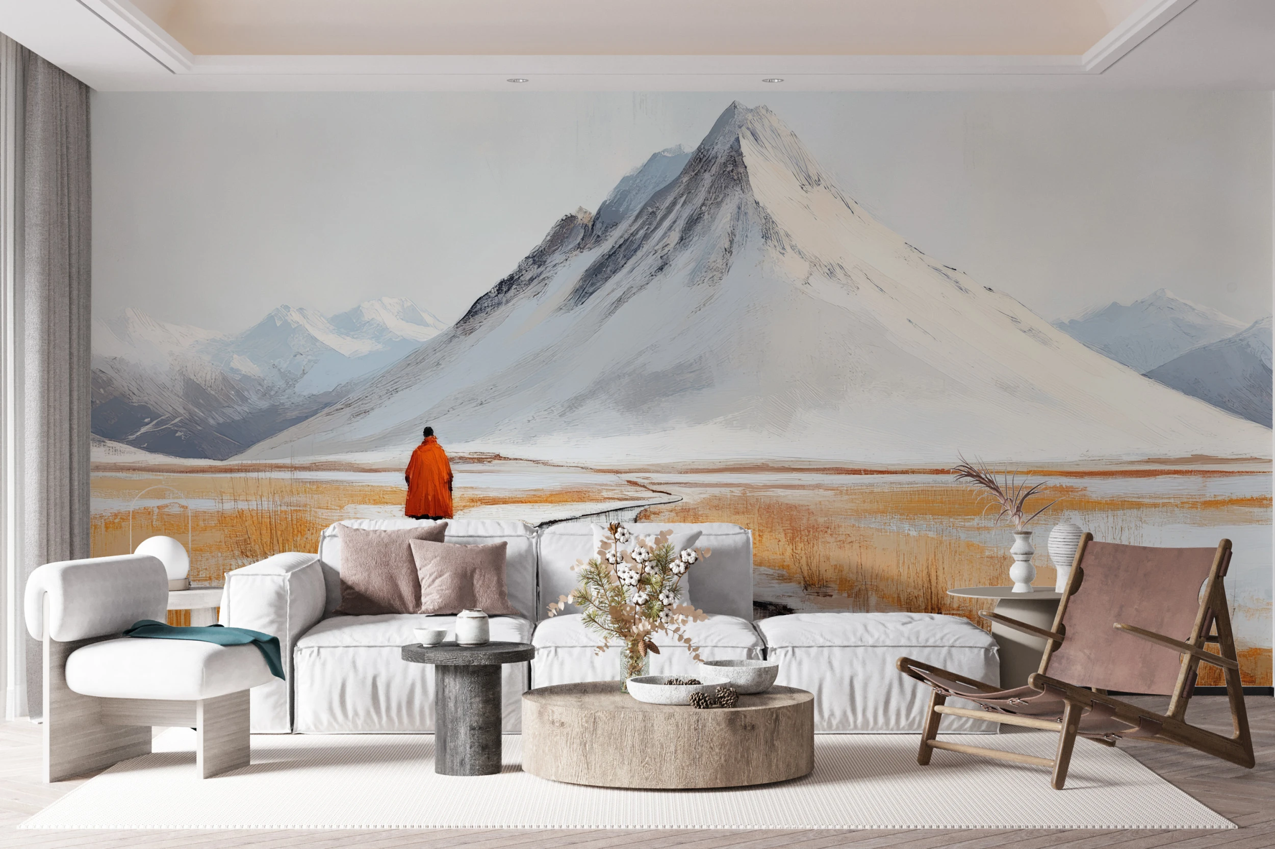 Papier Peint Montagneux Minimaliste Scandinave - Gallery - AURAMUR Papier Peint Montagneux Minimaliste Scandinave – Gallery