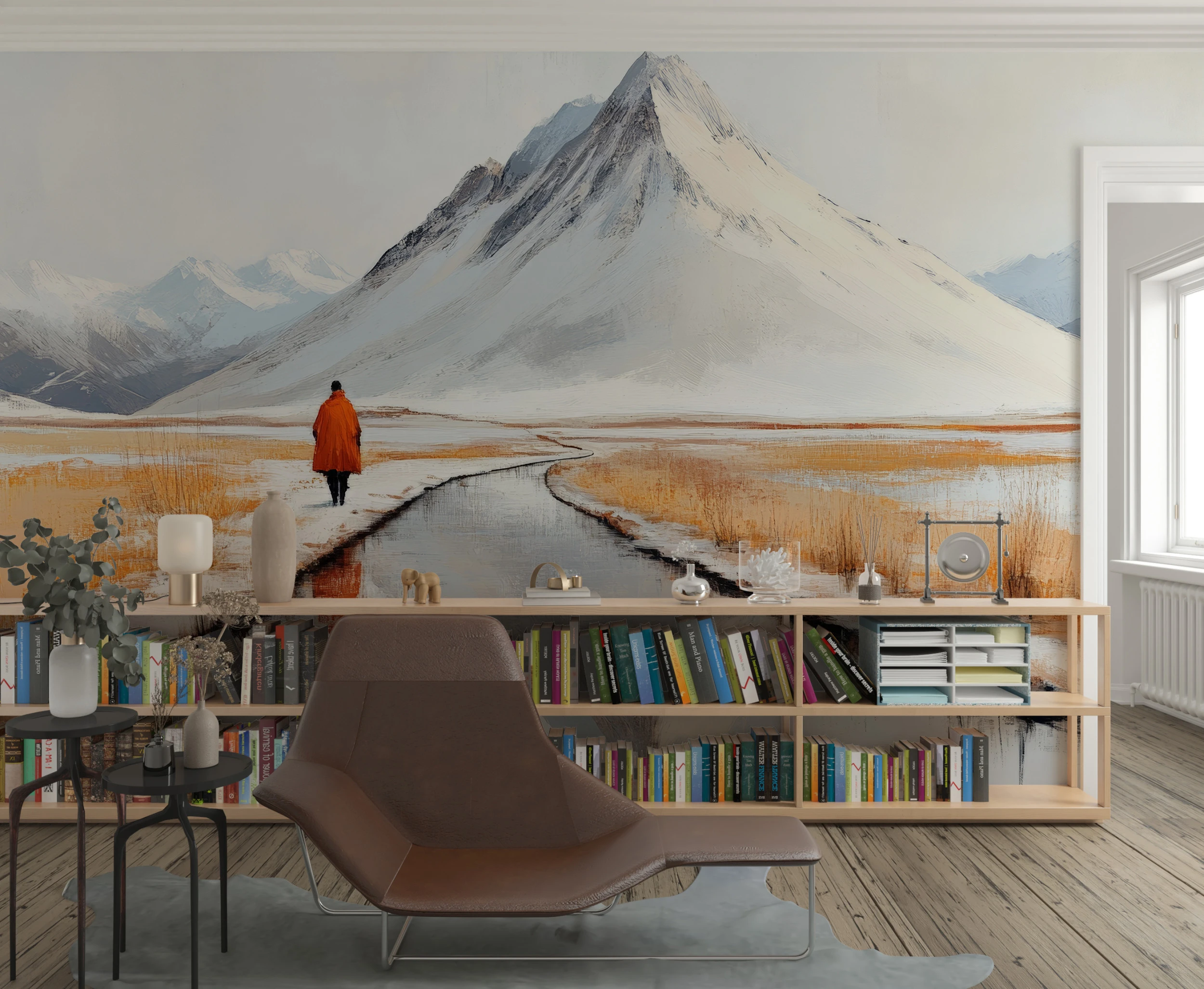 Papier Peint Montagneux Minimaliste Scandinave - Gallery - AURAMUR Papier Peint Montagneux Minimaliste Scandinave – Gallery