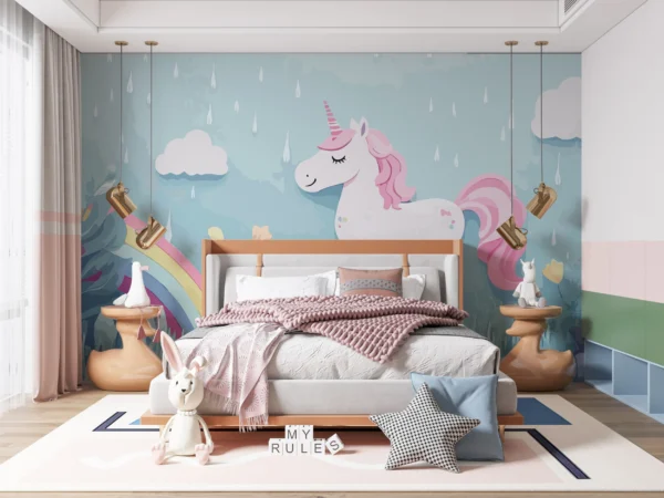 Papier Peint Onirique Ciel Nuageux Licorne – Gallery