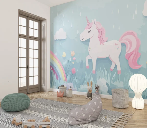 Papier Peint Onirique Ciel Nuageux Licorne – Gallery