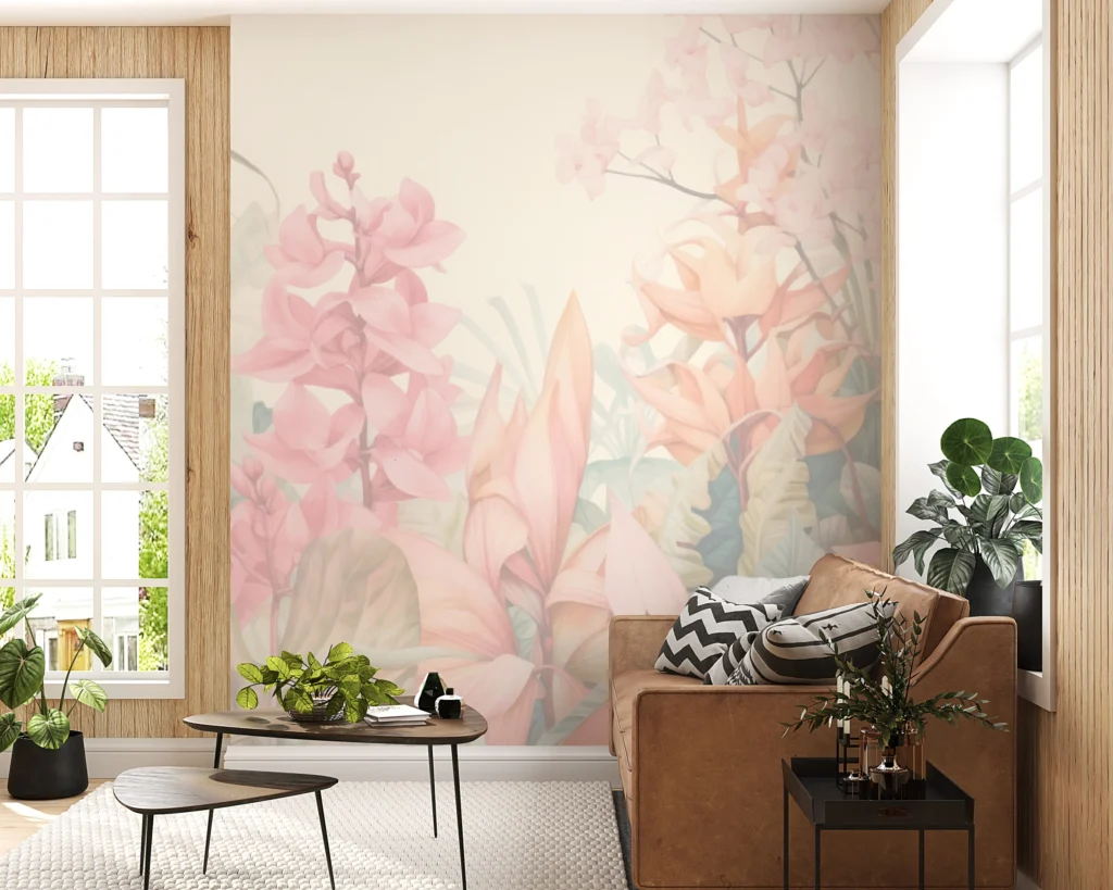 Papier Peint Tropical Chic Jungle Émeraude – Main
