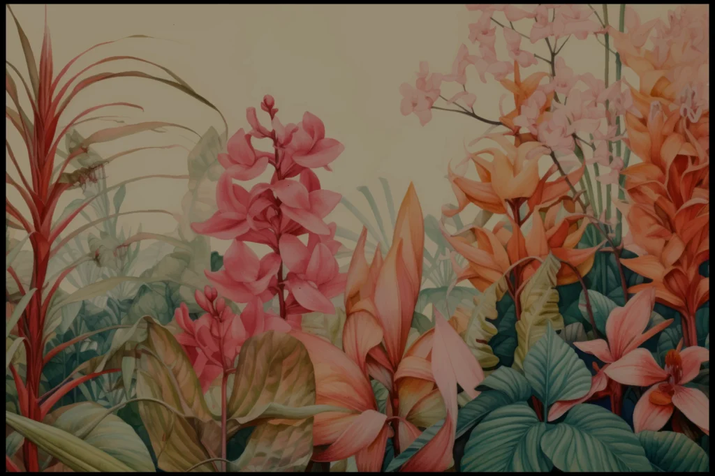 Papier Peint Tropical Chic Jungle Émeraude – Wallpaper