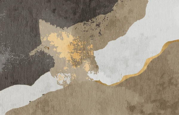 Papier Peint Abstrait Contemporain Beige Clair – Wallpaper