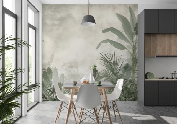 Papier Peint Abstrait Scandinave Beige Naturel – Gallery