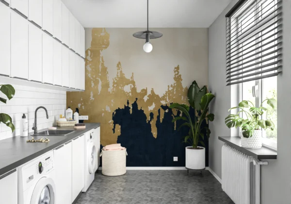 Papier Peint Botanique Moderne Beige Clair – Gallery