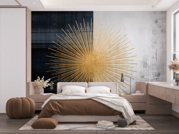 Papier Peint Botanique Moderne Vert Apaisant – Gallery
