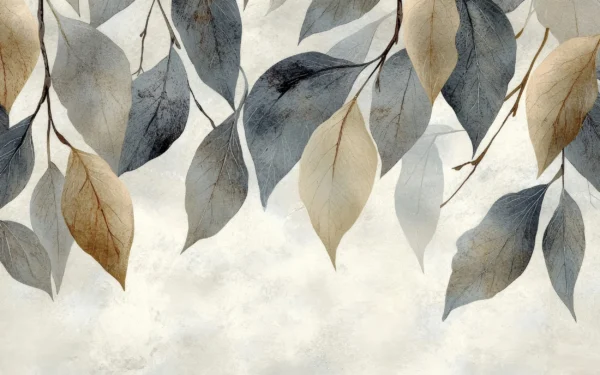 Papier Peint Floral Art Déco Bleu Marine Luxueux – Wallpaper
