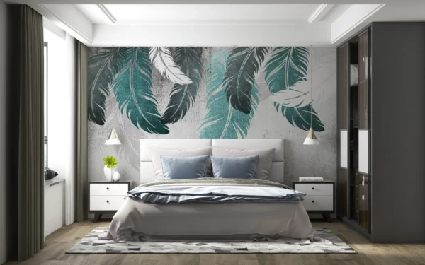 Papier Peint Floral Scandinave Vert d’Eau – Gallery