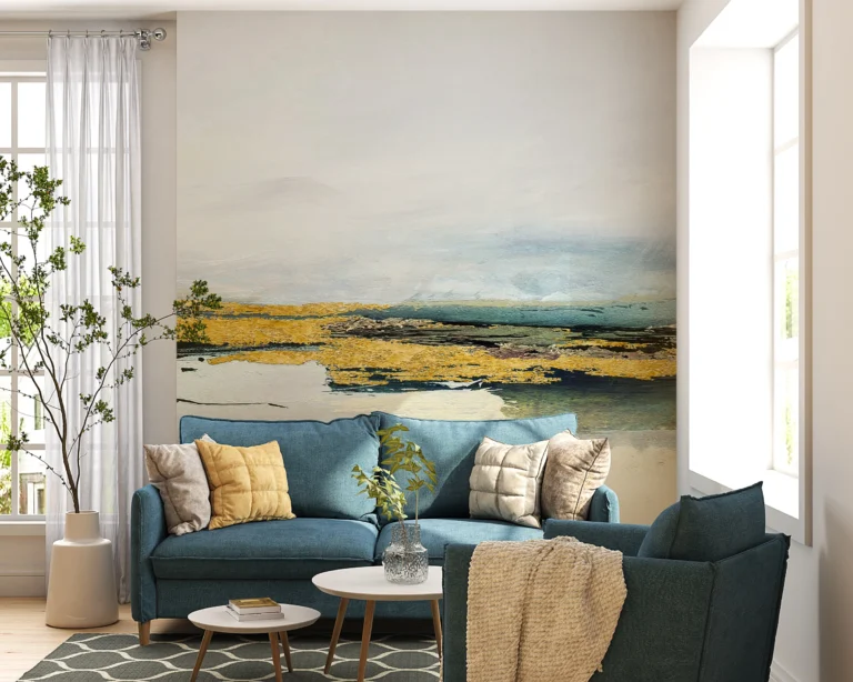 Papier Peint Organique Bohème Feuilles Palmier – Main