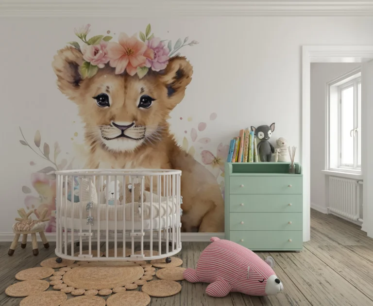 Papier Peint Tropical Art Déco Vert Émeraude – Main