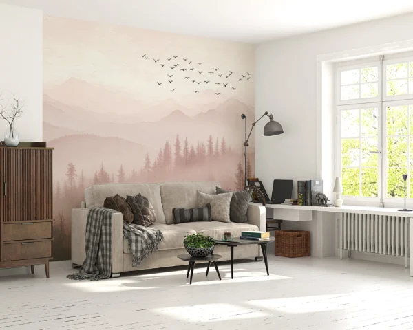 Papier Peint Tropical Moderne Feuilles de Palmier – Gallery