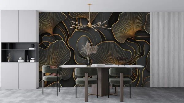 Papier Peint Tropical Moderne Feuilles de Palmier – Gallery