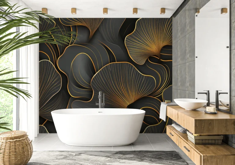 Papier Peint Tropical Moderne Feuilles de Palmier – Main