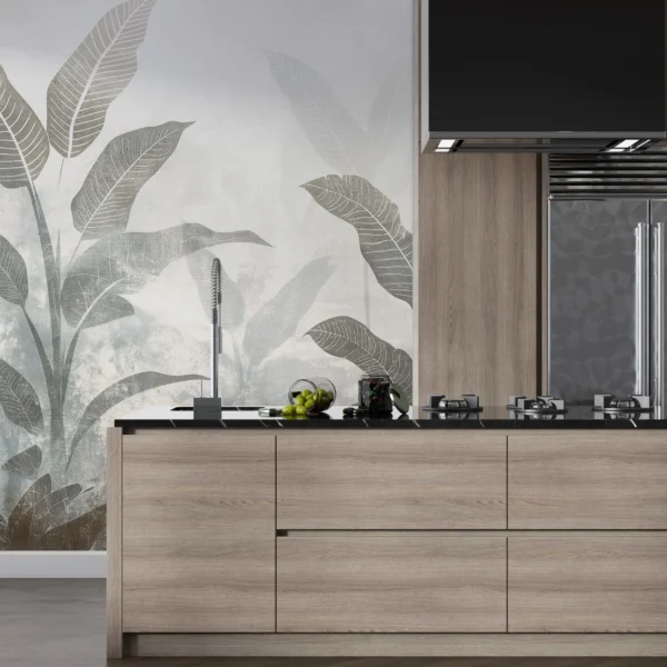 Papier Peint Tropical Sophistiqué Vert Émeraude – Gallery
