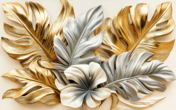Papier Peint Abstrait Contemporain Beige Crème – Wallpaper