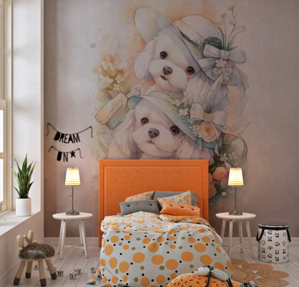 Papier Peint Abstrait Minimaliste Beige Clair – Gallery