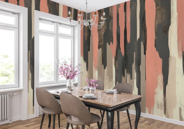 Papier Peint Abstrait Scandinave Naturel Apaisant – Gallery