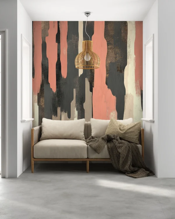 Papier Peint Abstrait Scandinave Naturel Apaisant – Gallery