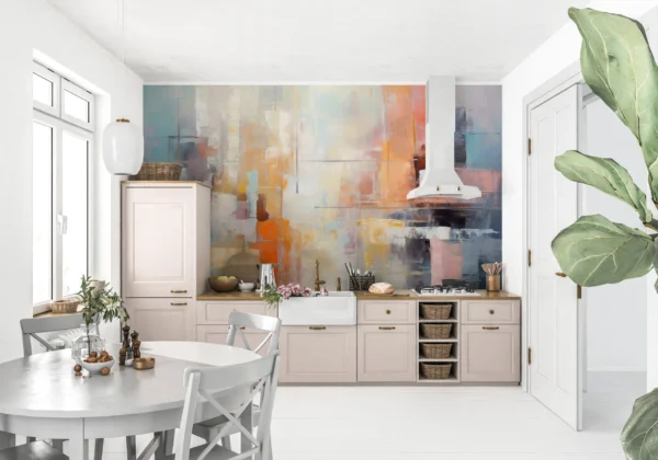 Papier Peint Botanique Moderniste Apaisant Vert – Gallery