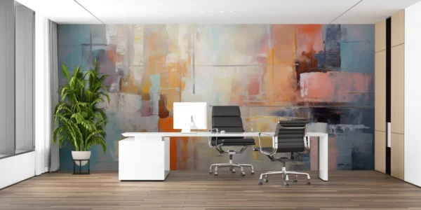 Papier Peint Botanique Moderniste Apaisant Vert – Main