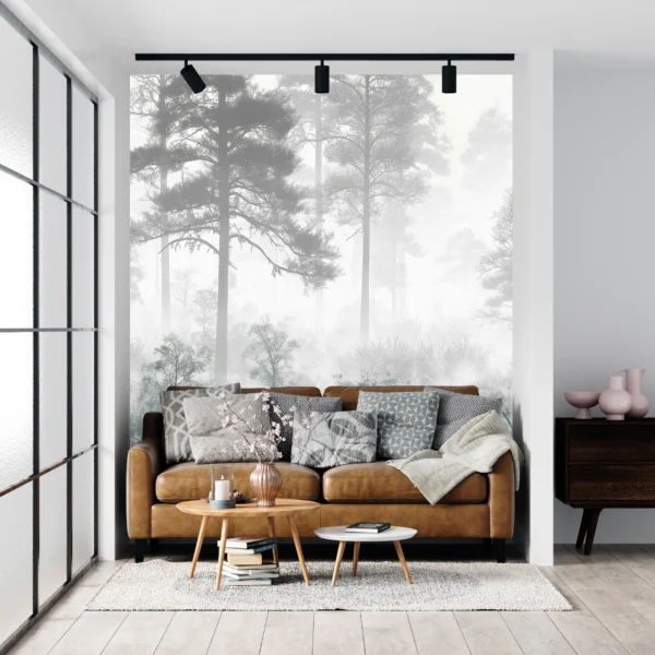 Papier Peint Feuillage Luxuriant Naturel Contemporain – Gallery