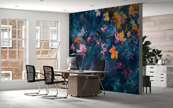 Papier Peint Feuilles Ginkgo Biloba Art Déco Beige – Gallery