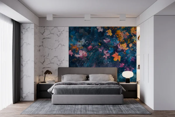 Papier Peint Feuilles Ginkgo Biloba Art Déco Beige – Gallery