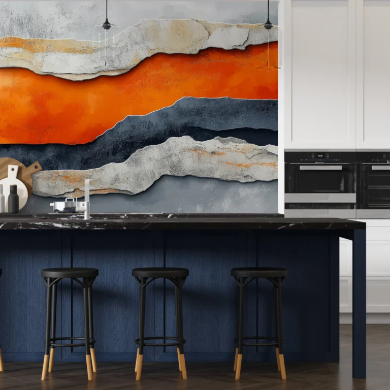 Papier Peint Floral Apaisant Scandinave Vert d’Eau – Main