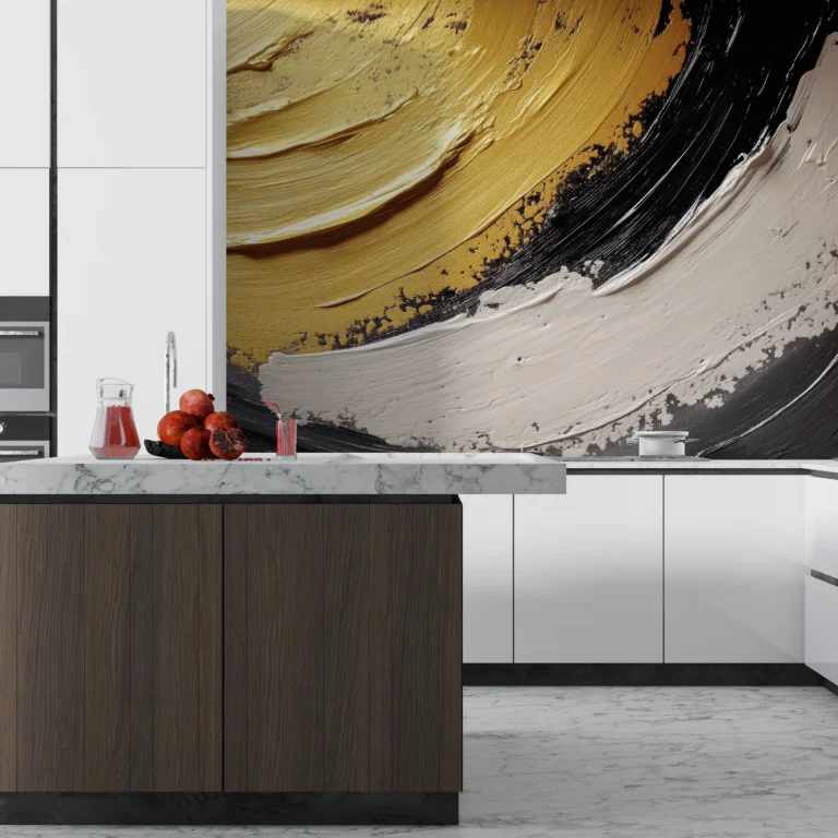 Papier Peint Floral Élégant Beige Crème – Main