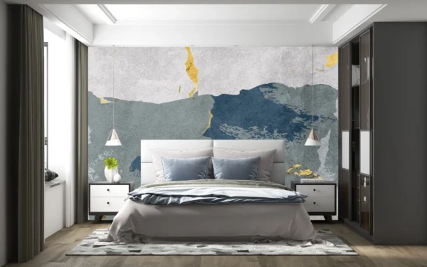 Papier Peint Floral Élégant Beige et Blanc – Gallery