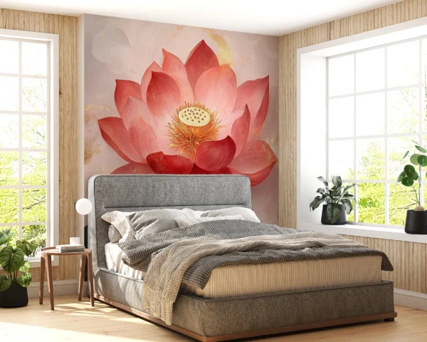 Papier Peint Floral Minimaliste Vert d’Eau – Gallery
