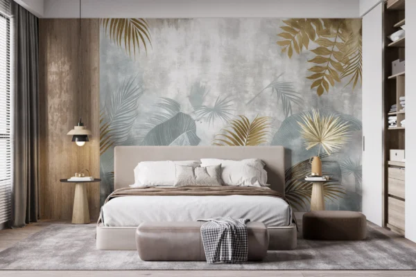 Papier Peint Floral Romantique Vert D’Eau – Gallery