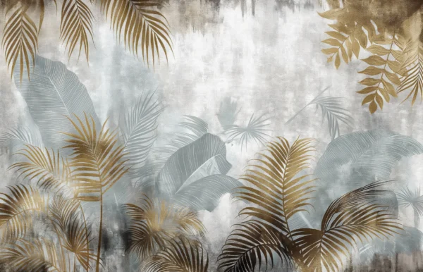 Papier Peint Floral Romantique Vert D’Eau – Wallpaper