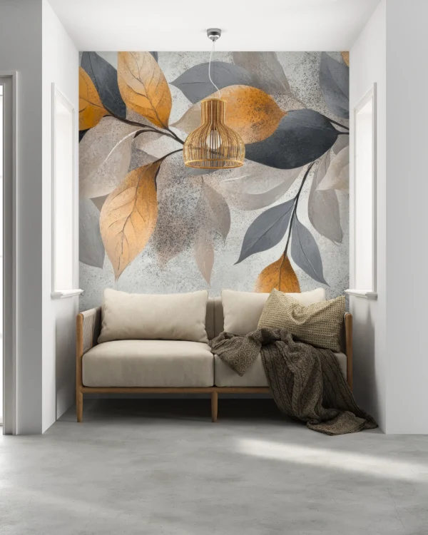 Papier Peint Floral Scandinave Beige Apaisant – Gallery