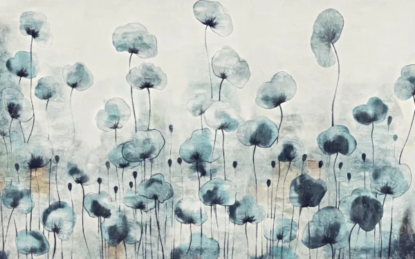 Papier Peint Floral Vintage Élégant Apaisant – Wallpaper