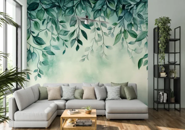 Papier Peint Minimaliste Scandinave Arbres Stylisés – Gallery