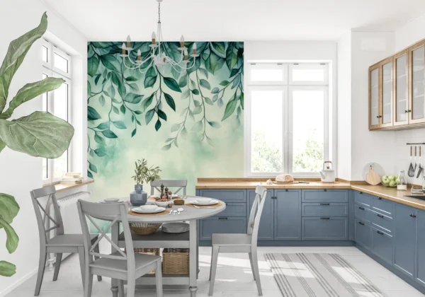 Papier Peint Minimaliste Scandinave Arbres Stylisés – Gallery