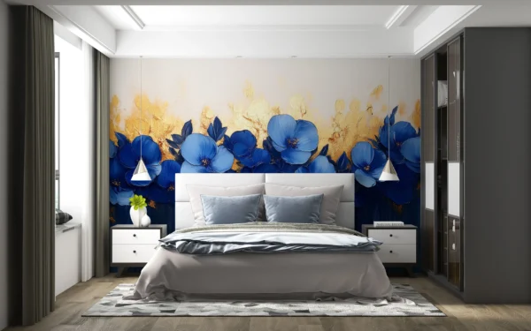 Papier Peint Tropical Chic Art Déco Vert d’Eau – Gallery